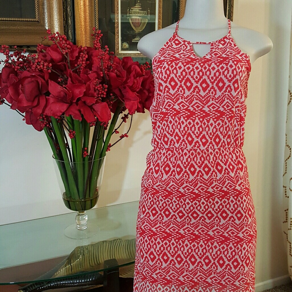 Gianni Bini (GB) Coral Maxi Dress size XS
